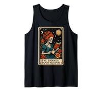 Il Lettore di Libri Vietato Che Legge Lo Scheletro dei tarocchi dei tarocchi Canotta