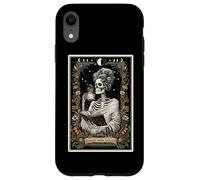 Il lettore di libri vietato che legge lo scheletro dei tarocchi dei tarocchi Custodia per iPhone XR