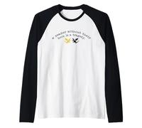 Il Lettore Senza Libro è Una tragedia Regalo Divertente del Maglia con Maniche Raglan