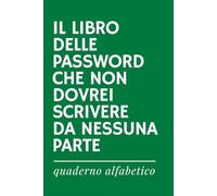 IL LIBRO DELLE PASSWORD CHE NON DOVREI SCRIVERE DA NESSUNA PARTE - Quaderno delle password ironico in ordine alfabetico: Per Registrare Password, Nomi ... per lettera | Più di 300 Schede | Formato A5