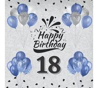 Il libro d'oro dei miei 18 anni - Happy Birthday: degli ospiti. Idea regalo decorazioni e accessori per la festa di compleanno 18 anni, uomo e donna. Pagine per dediche, auguri e foto. Blu Nero