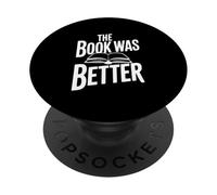 Il libro era meglio citazione letteraria divertente PopSockets PopGrip Adesivo