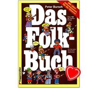 Il libro Folk di Peter Bursch - 100 canzoni folk migliori per la chitarra - Le giuste maniglie, buoni controlli per chitarra, tabulature e tutti i testi - Libro musicale con clip colorata a forma di