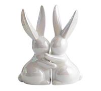 Il libro termina per gli scaffali, il libro del coniglio termina per gli scaffali | Tappo per libro coniglio animale | Ornamenti per conigli, decorazione per scaffali vintage in ceramica per amici adu