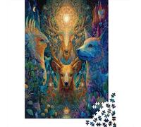 Il Lo spirito della foresta è pieno di amore e armonia, Shining Brightly 70x50cm/1000pcs Puzzle Adatto Per Adulti E Folla Dai 14 Anni in Su