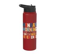Il lunedì mattina e la settimana non finisce mai Stainless Steel Insulated Water Bottle