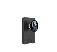 Il lupo audace sta alto dietro il costume dei colori degli Stati Uniti PopSockets PopWallet per MagSafe