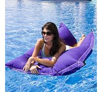 Il lusso sovradimensionato ospita comodamente due adulti float beanbag, cuscino salotto a base di fagioli galleggianti della piscina (senza imbottitura)-A (nessun imbottitura)_140 cm x180cm.