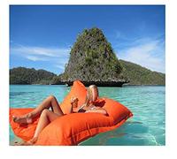 Il lusso sovradimensionato ospita comodamente due adulti float beanbag, cuscino salotto a base di fagioli galleggianti della piscina (senza imbottitura)-F (senza imbottitura)_140 cm x180cm.