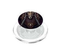 Il maestoso re degli alpaca con una corona PopSockets PopGrip per MagSafe
