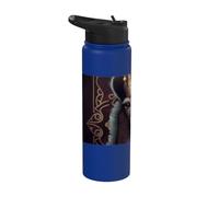 Il maestoso re degli alpaca con una corona Stainless Steel Insulated Water Bottle
