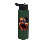 Il maestoso splendore della fenice risorta Stainless Steel Insulated Water Bottle