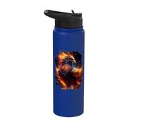 Il maestoso splendore della fenice risorta Stainless Steel Insulated Water Bottle