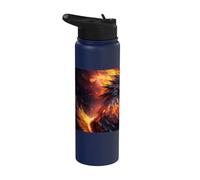 Il maestoso splendore della fenice risorta Stainless Steel Insulated Water Bottle