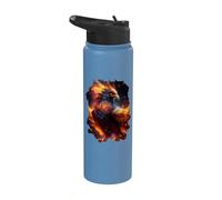 Il maestoso splendore della fenice risorta Stainless Steel Insulated Water Bottle