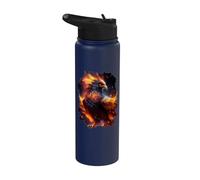 Il maestoso splendore della fenice risorta Stainless Steel Insulated Water Bottle