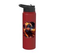 Il maestoso splendore della fenice risorta Stainless Steel Insulated Water Bottle