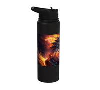 Il maestoso splendore della fenice risorta Stainless Steel Insulated Water Bottle