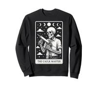 Il Maestro Caulk Calafataggio Operaio Edile Scheletro Tarocchi Felpa