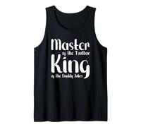 Il maestro della cassetta degli attrezzi King of the Daddy scherzi Funny Tool Dad Canotta