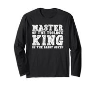 Il maestro della cassetta degli attrezzi King of the Daddy scherzi Funny Tool Dad Maglia a Manica