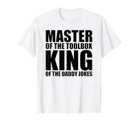 Il maestro della cassetta degli attrezzi King of the Daddy scherzi Funny Tool Dad Maglietta
