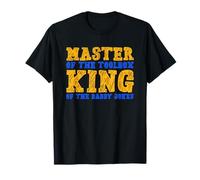 Il maestro della cassetta degli attrezzi King of the Daddy scherzi Funny Tool Dad Maglietta