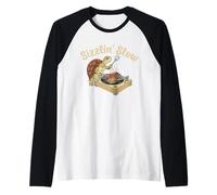 Il Maestro di Sizzlin' Slow Turtle DJ Grill Maglia con Maniche Raglan