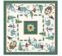 IL MAGGIOLINO,Centrotavola,Runner in gobeli,prodotto made in Italy (Chamonix, 100x100)