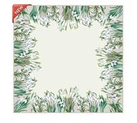 IL MAGGIOLINO Runner,centrotavola in Gobelin, SRL, Made in Italy (Bucaneve, 100x100)