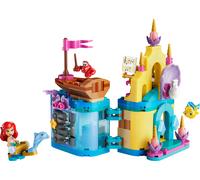 LEGO | Disney Princess Il Magico Mini-Palazzo di Ariel - Castello Giocattolo della Sirenetta con Micro-Bambolina e Figure di Sebastian e Flounder - Regalo per Bambine da 5 Anni in su - 43285