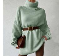 Il Maglione A Collo Alto Con Spalle Scese Non Include La Cintura Tagli UnicaColore unicoTessuto in maglia