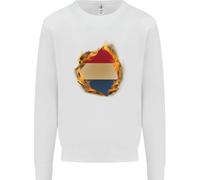 Il Maglione Con Effetto Fuoco Bandiera Olandese Uomo