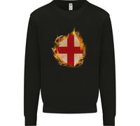 Il Maglione Per Bambini Con La Bandiera Inglese Della Croce Di San Giorgio