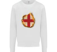 Il Maglione Per Bambini Con La Bandiera Inglese Della Croce Di San Giorgio