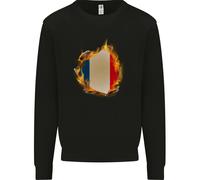 Il Maglione Per Bambini Con La Bandiera Tricolore Francese Di Francia