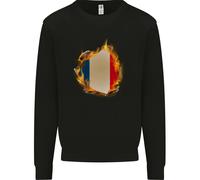 Il Maglione Per Bambini Con La Bandiera Tricolore Francese Di Francia