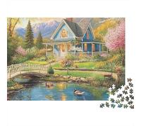 Il magnifico castello Castello adatto per l'intrattenimento in famiglia e giochi di puzzle educativi Fantastico e divertente Super difficile 300 pezzi (40x28 cm)