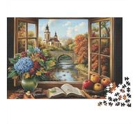 Il magnifico castello Castello adatto per l'intrattenimento in famiglia e giochi di puzzle educativi Fantastico e divertente Super difficile 1000 pezzi (75x50 cm)