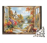 Il magnifico castello Castello adatto per l'intrattenimento in famiglia e giochi di puzzle educativi Fantastico e divertente Super difficile 300 pezzi (40x28 cm)