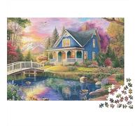 Il magnifico castello Gioco educativo di puzzle per adolescenti e adulti Fantastico e divertente Super impegnativo 500 pezzi (52x38 cm)