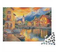 Il magnifico castello Gioco educativo divertente Estremamente difficile da completare Adatto per l'intrattenimento familiare 1000 pezzi (75x50 cm)