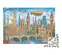 Il magnifico castello Un gioco altamente creativo, divertente e con un alto livello di difficoltà, adatto all'intrattenimento in famiglia, 300 pezzi (40x28 cm)