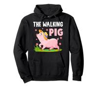 Il Maiale Che cammin Felpa con Cappuccio