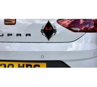 Il Male Angry Monster Capolino Peek a Un Boo Divertente Novità Auto Muro Adesivo