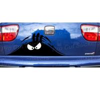 Il Male Monster Piccolo A Grande Capolino Peek A Boo Divertente Auto Van Adesivi