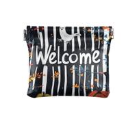 Il male zucca gialla su Halloween moda donna in pelle portamonete portafoglio conveniente cambio borsa con chiusura per le donne monedas para