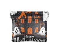 Il male zucca gialla su Halloween moda donna in pelle portamonete portafoglio portatile mini portamonete sacchetti per uomo donna viaggio bolsas para monedas de Mujer