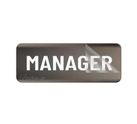 Il manager di plastica acrilica del segno ha arrotondato gli angoli di lunga durata con il forte nastro adesivo pulito nella parte posteriore 25,4 x 7,6 cm