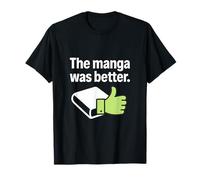 Il Manga era Meglio Bianco & Verde Grafica Grassetto Maglietta
